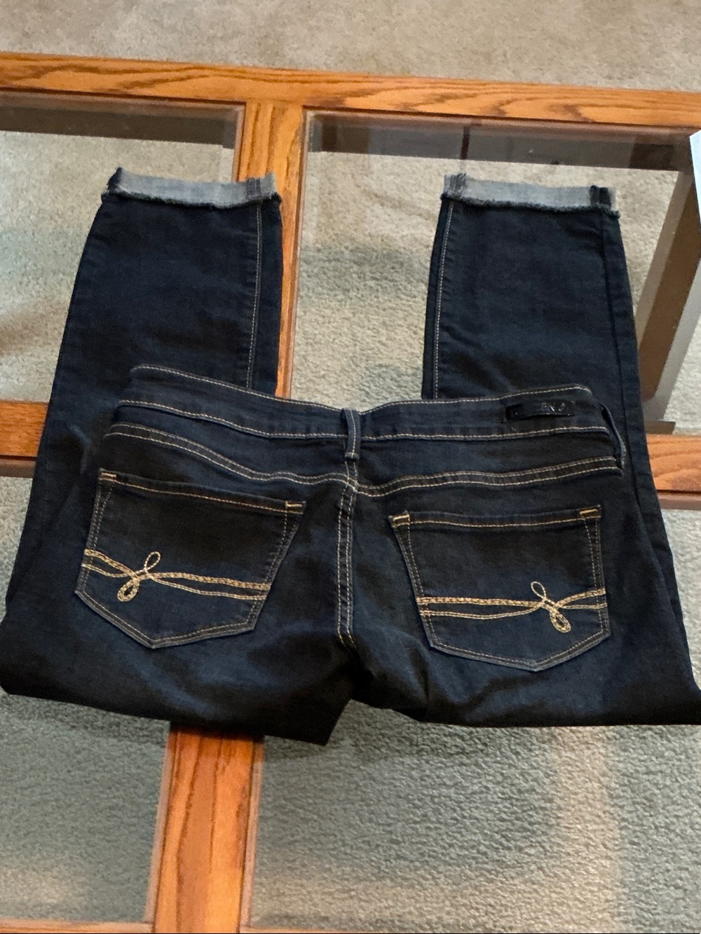 Denizen from Levi's Dark Blue Cropped Slim Jeans - Picture 4 of 6